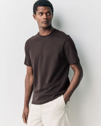 Chocolate Brown Regular Fit Smart Soft Touch Heavyweight T-Shirt